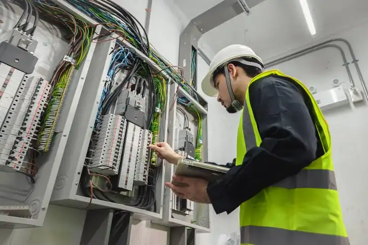 Electrician Performing Commercial Electrical Repairs in Philadelphia, PA